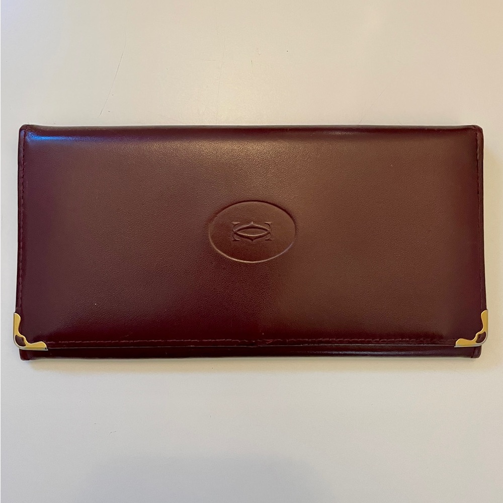 CARTIER wallet - Bordeaux leather